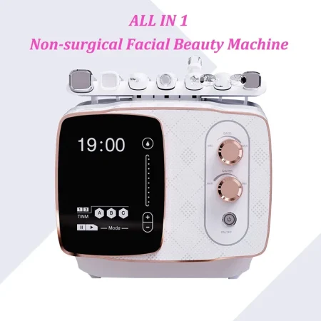 Multifunctional 7 in 1 Ultrasound Scrubber Cleaning Hydro Facial Machine for All Type Skin Care Skin Management Beauty Machine