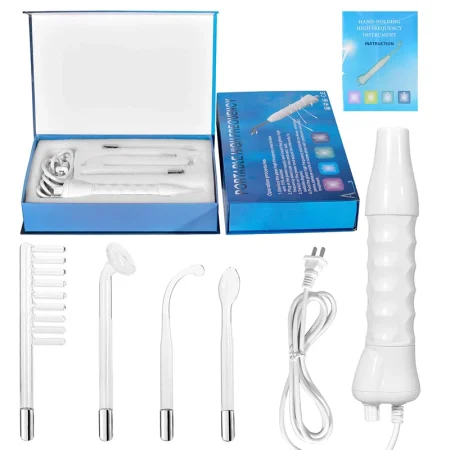 Skin Care Treatment High Frequency Massage Machine With Comb Beauty Device High Frequency Ozone Therapy Wand