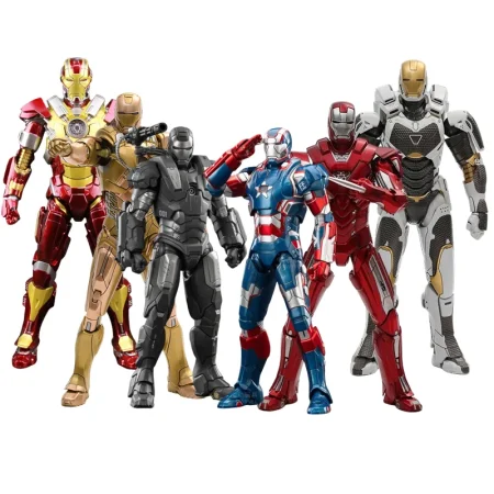 ZD Toys Iron Patriot Action Figures Iron Man MK39 MK33 MK17 MK21 Figurines War Machine Model Movie Statue Adult Collections Gift
