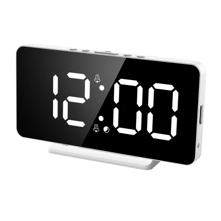ORIA LED Digital Smart Alarm Clock Watch Table Electronic Desktop Clocks USB Wake Up Clock Snooze USB Wake Up Alarm Home Decor