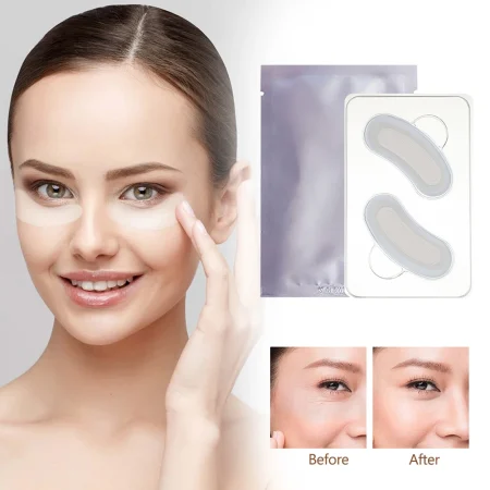 1pair Micro-needle Eye Patches Anti-Puffiness Hyaluronic Acid Under Eye Skin Firming Paste Remove Dark Circle Skin Care Products