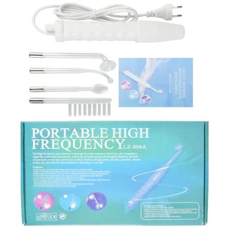 4 In 1 High Frequency Electrode Rod Electrotherapy Glass Tube Beauty Equipment Acne Bactericidal Anti-inflammatory