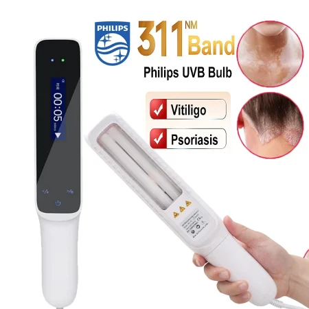 311nm Narrowband Ultraviolet uv Phototherapy Instrument UVB Lamp for Therapy Vitiligo Psoriasis Skin Treatment Light