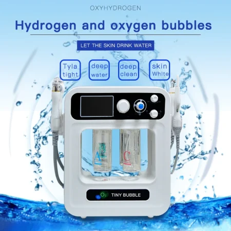 4 In 1 H2O2 Water Oxygen Bubble Jet Peel Hydra Beauty Skin Multifunction Hydra Facial Care Machine Aqua Peeling Anti Aging