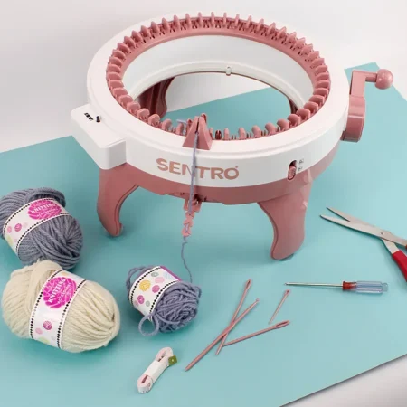 Versatile Efficient 22/40 Needles Hand Knitting Machine for DIY Scarves Sweaters Hats and Socks Perfect for Adults and Children
