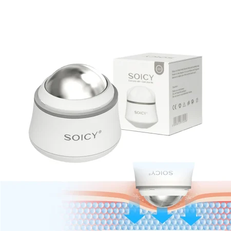 SOICY S50 Ice Roller Skin Care Cooling Ball Muscle Massagers For Face & Eye Puffiness Relief Cold Therapy Facial Massage