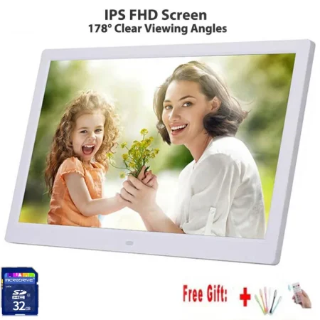 10 inch Screen LED Backlight HD IPS 1280*800 Digital Photo Frame Electronic Album Picture Music Movie Full Function Good Gift