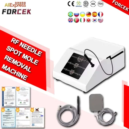 Insulated RF Needle Spot Mole Removal Machine Professional Acne Machine Shrink Pores Remove Blackhead Skin Care Anti wrinkle