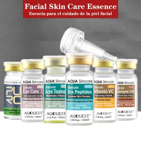 AUQUEST Whitening Serum For Face Anti Wrinkles Vitamain C Essence Hyaluronic Acid Anti Aging Skin Care Facial Beauty Product