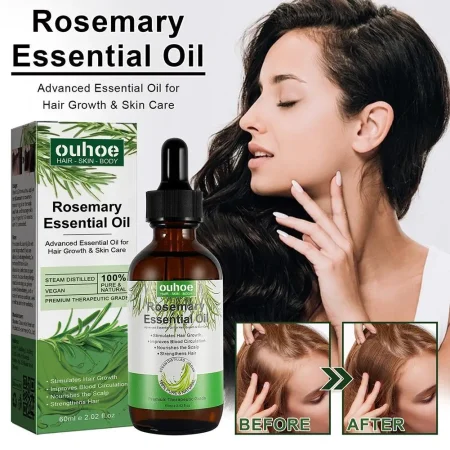 Rosemary Essential Oil Oils Pure Natural 60ML Hair Essential Oils For Nourish Shiny Hair Healthy Hair Care